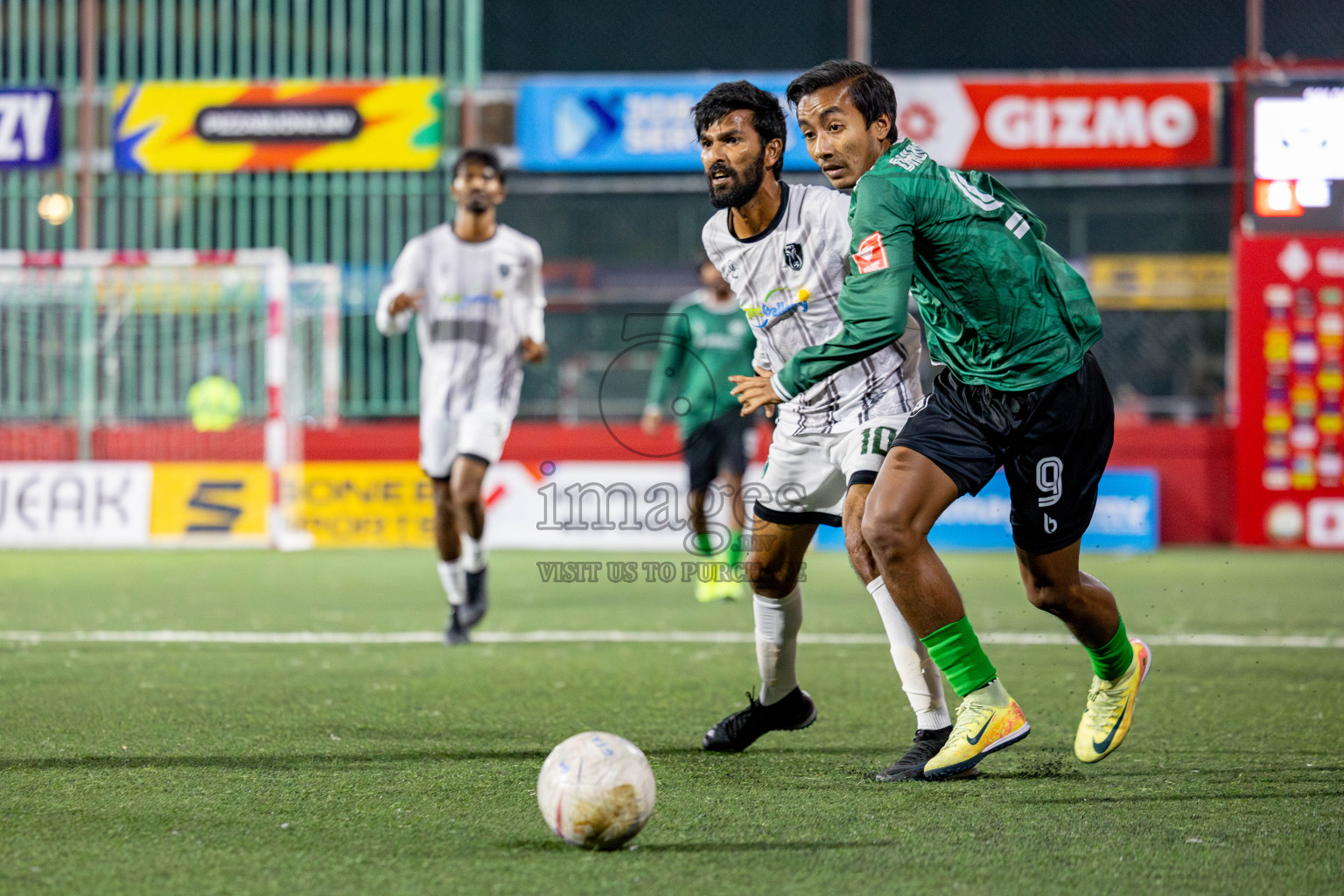 R. Dhuvaafaru VS N. Miladhoo in zone round on Day 32 of Golden Futsal Challenge 2025 was held on Wednesday , 5th February 2025, in Hulhumale', Maldives. 
Photos: Hassan Simah / images.mv