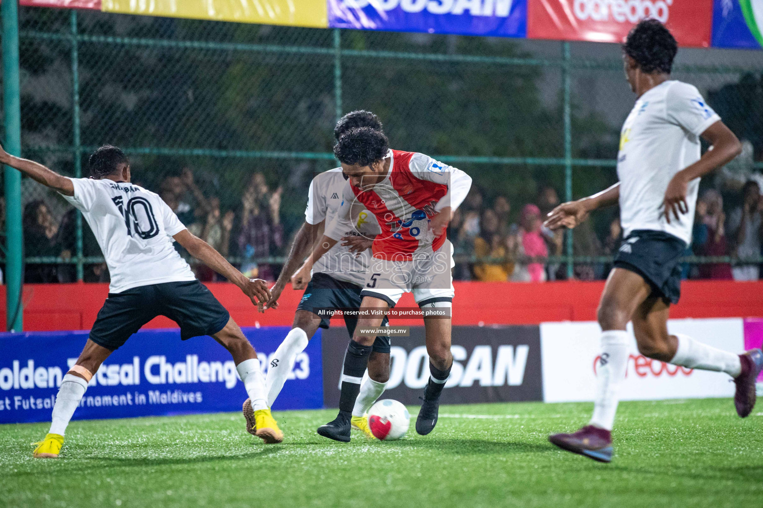 HDh. Mukundhoo vs HDh. Nellaidhoo in Golden Futsal Challenge 2023 on 05 February 2023 in Hulhumale, Male, Maldives