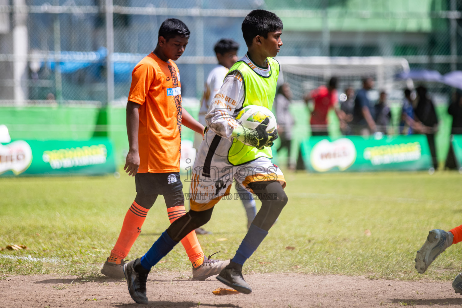 Day 3 of MILO Academy Championship 2025 (U14) was held on Saturday, 1st November 2025 at Henveiru Football Grounds, Male', Maldives . 

Photos: Hassan Simah / images.mv