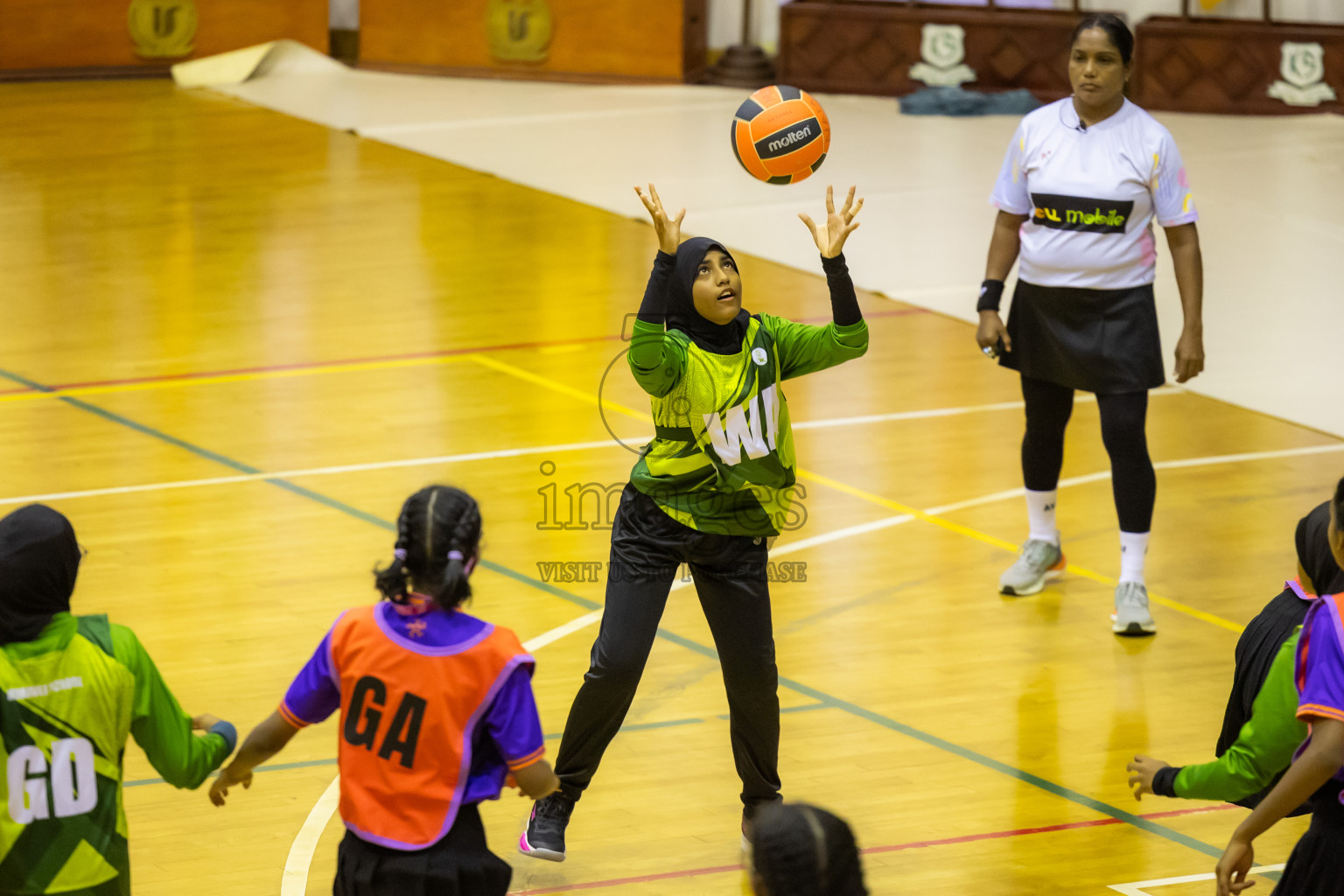 Day 14 of 25th Inter-School Netball Tournament was held in Social Center at Male', Maldives on Sunday, 25th August 2024. Photos: Hasni / images.mv