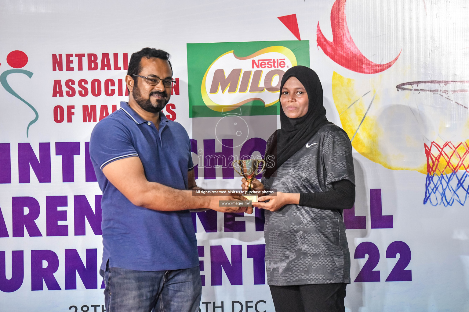 Final of Inter-School Parents Netball Tournament was held in Male', Maldives on 4th December 2022. Photos: Nausham Waheed / images.mv