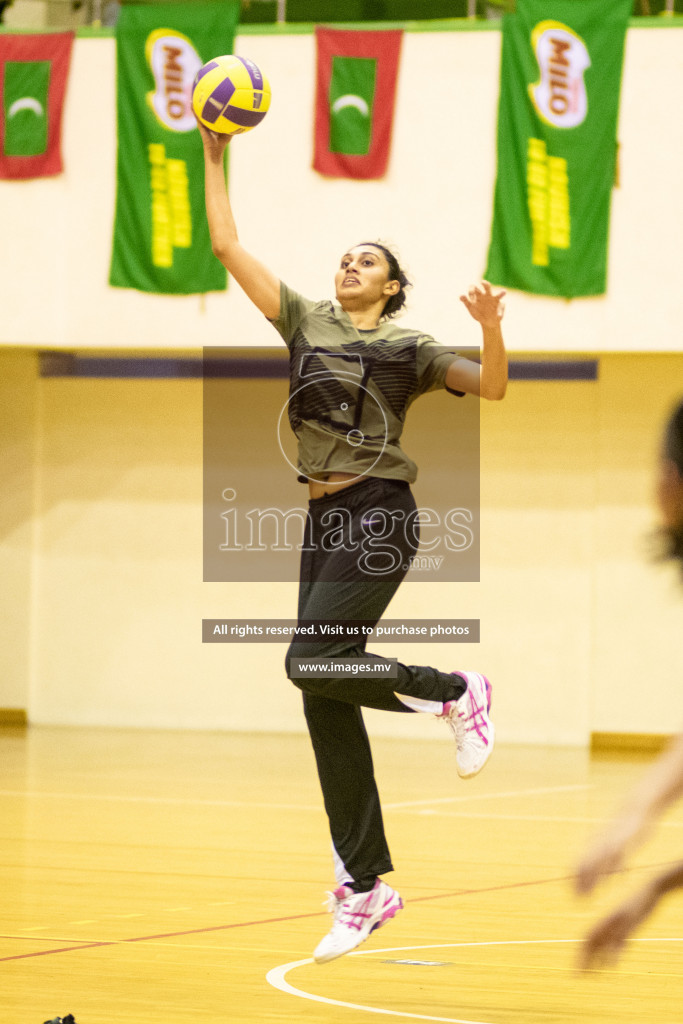 Green Streets vs Mahibadhoo Sports Club in the Semi Finals of Milo National Netball Tournament 2021 held on 3 December 2021 in Male', Maldives, Photos by Maanish