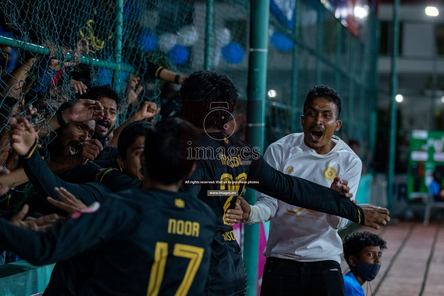 Prison Club vs MACL in the Quarter Finals of Club Maldives 2021 held at Hulhumale;, on 12th December 2021 Photos: Ismail Thoriq / images.mv