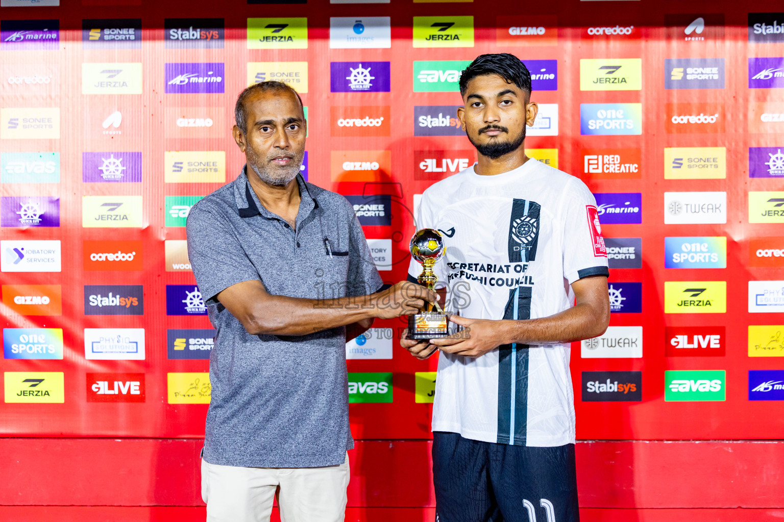 K Himmafushi vs K Dhiffushi in Day 10 of Golden Futsal Challenge 2025 was held on Tuesday, 14th January 2025, in Hulhumale', Maldives Photos: Nausham Waheed / images.mv