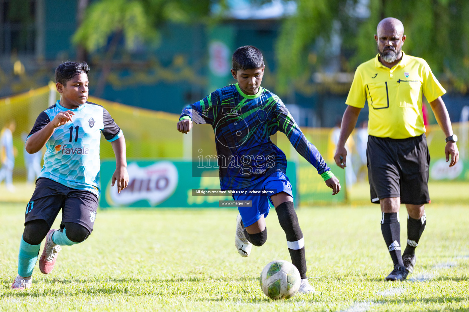 Day 2 of MILO Academy Championship 2023 (U12) was held in Henveiru Football Grounds, Male', Maldives, on Saturday, 19th August 2023. Photos: Nausham Waheedh / images.mv