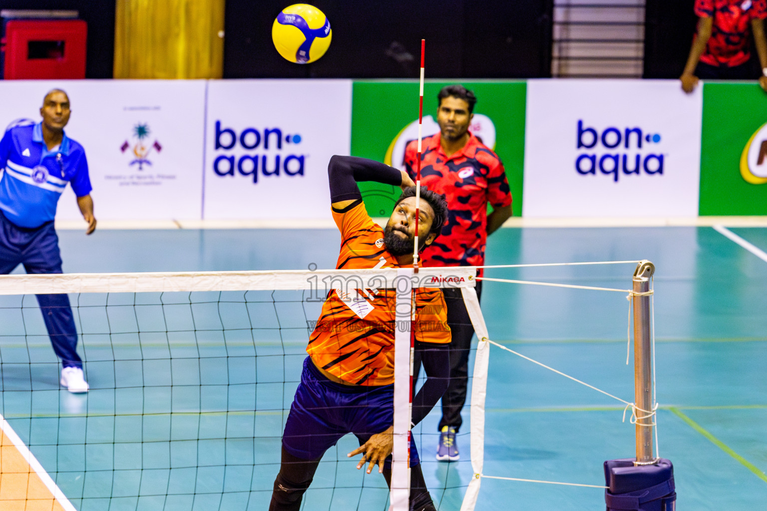 Sports Club City vs Police Club in Day 3 of MILO VAM Cup 2024 Men's Division was held in Social Center Indoor Hall on Wednesday, 30th October 2024. Photos: Nausham Waheed / images.mv