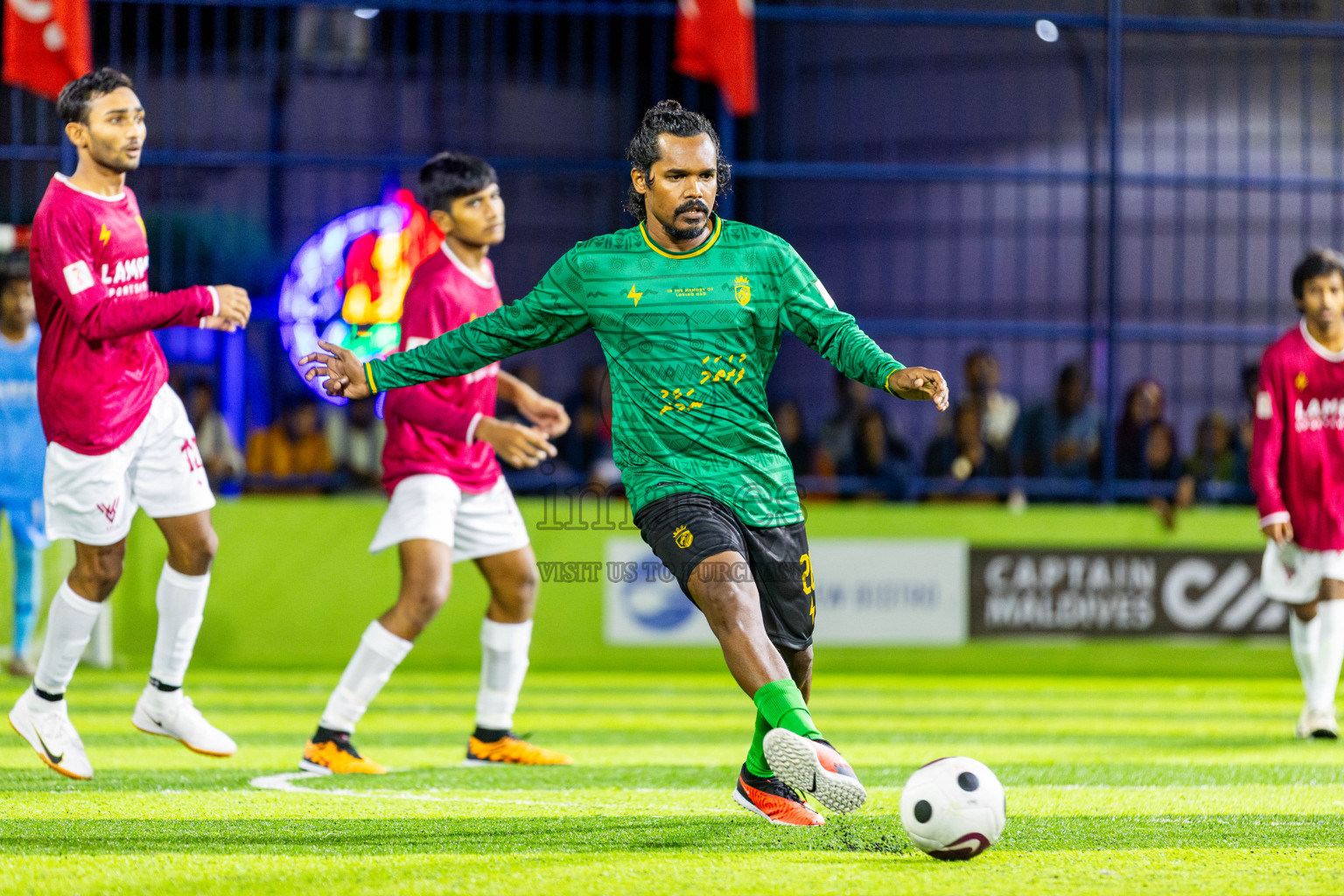 Muring FC vs V Vela in Day 1 of Eydhafushi Futsal Cup 2024 was held on Monday , 8th April 2024, in B Eydhafushi, Maldives Photos: Nausham Waheed / images.mv