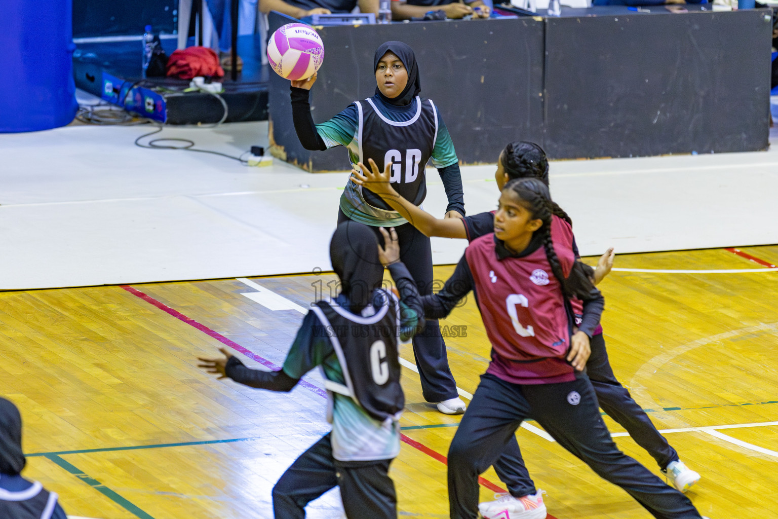 Day 3 of Inter-School Netball Tournament 2025 was held in Social Center Indoor Hall on Monday, 20th October 2025. Photos: Areef Adam / images.mv