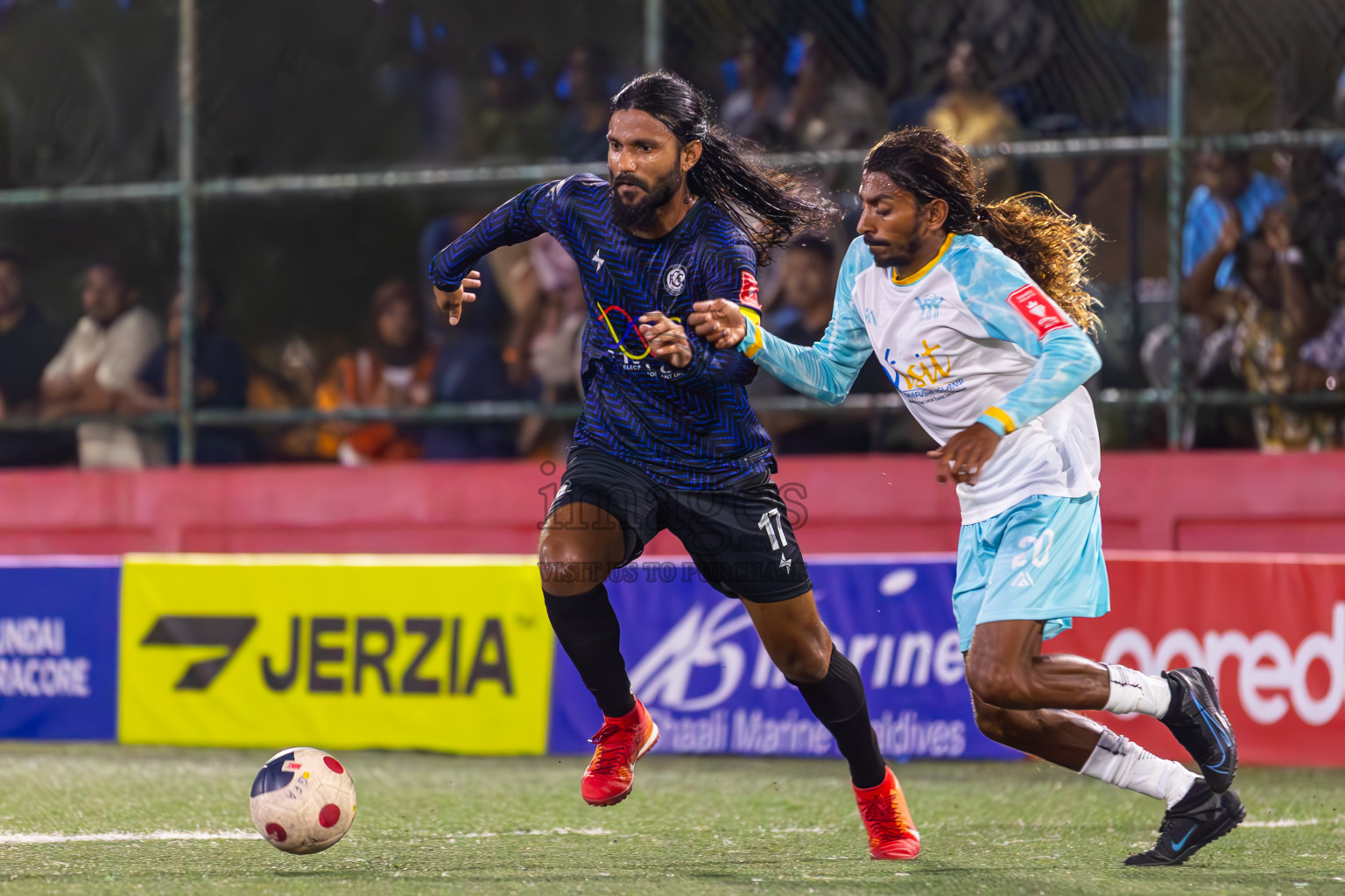 K Maafushi vs K Gulhi in Day 22 of Golden Futsal Challenge 2024 was held on Monday , 5th February 2024 in Hulhumale', Maldives
Photos: Ismail Thoriq / images.mv