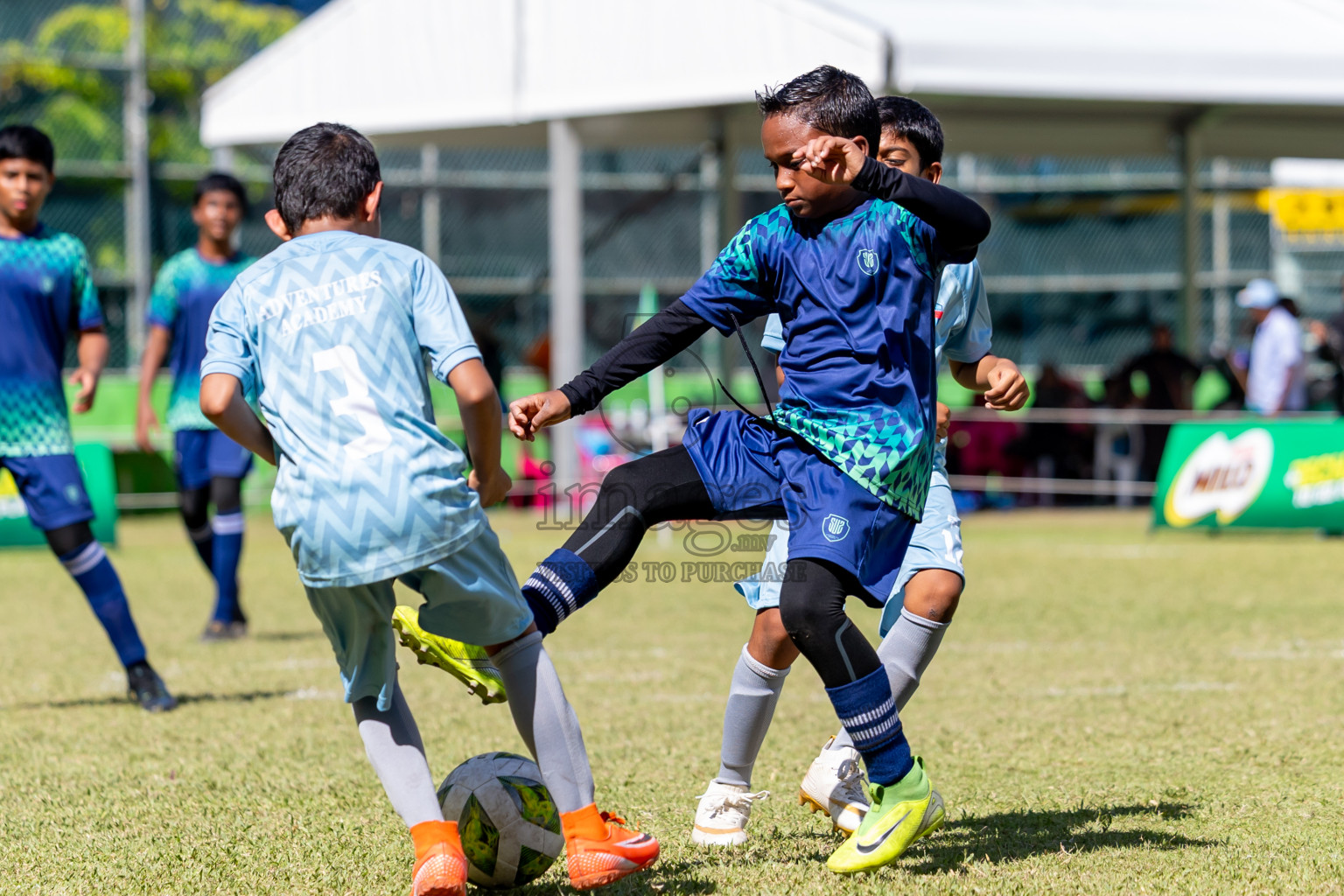 Day 2 of MILO Academy Championship 2025 (U-12) was held at Henveiru Stadium in Male', Maldives on Friday, 2nd May 2025. Photos: Nausham Waheed  / images.mv