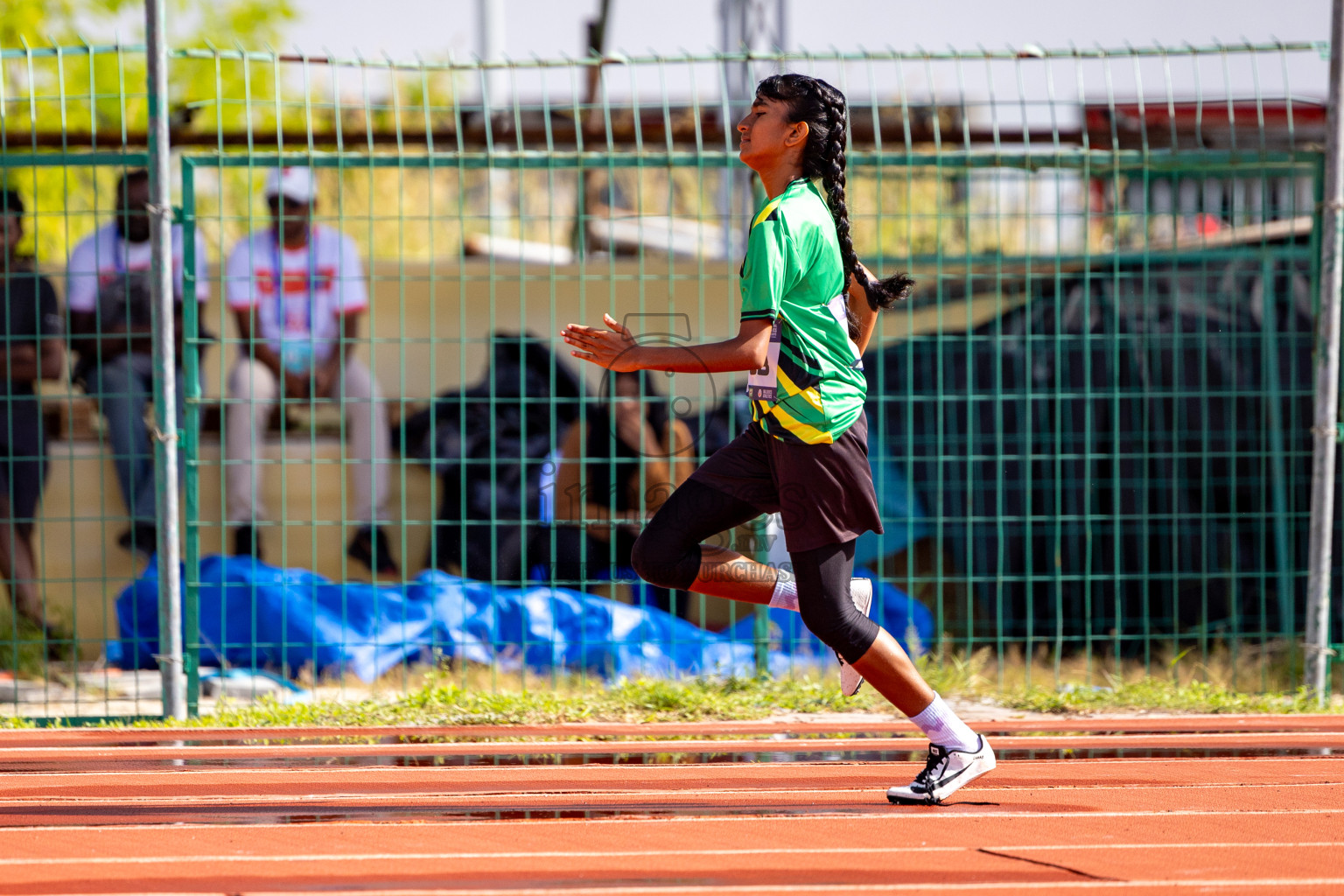 Day 2 of MWSC Interschool Athletics Championships 2024 held in Hulhumale Running Track, Hulhumale, Maldives on Sunday, 10th November 2024. 
Photos by:  Hassan Simah / Images.mv