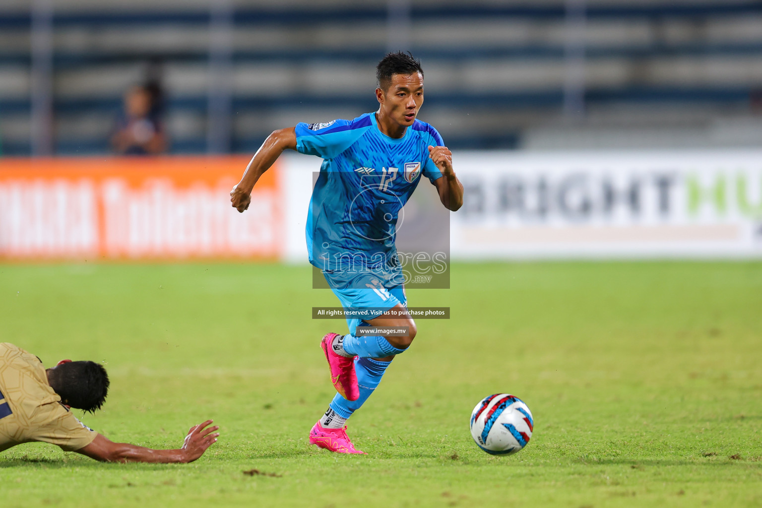 India vs Kuwait in SAFF Championship 2023 held in Sree Kanteerava Stadium, Bengaluru, India, on Tuesday, 27th June 2023. Photos: Nausham Waheed, Hassan Simah / images.mv