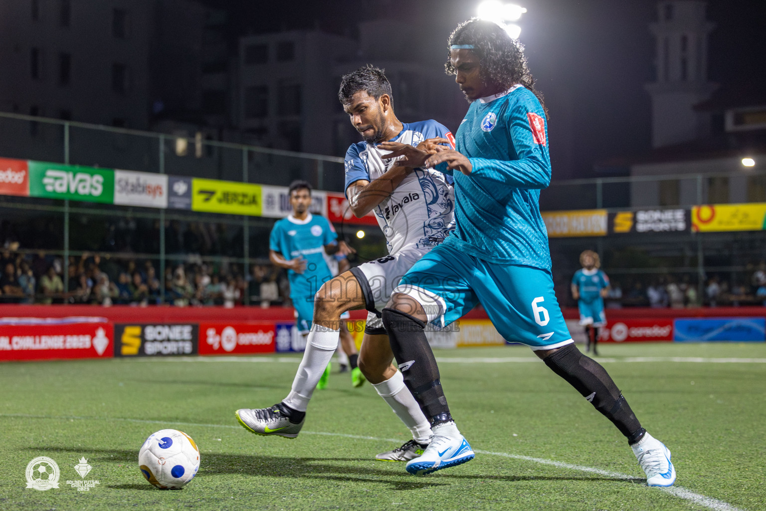 V. Fulidhoo vs V. Felidhoo in Day 12 of Golden Futsal Challenge 2025 was held on Thursday, 16th January 2025, in Hulhumale', Maldives Photos: Mohamed Mahfooz Moosa / images.mv