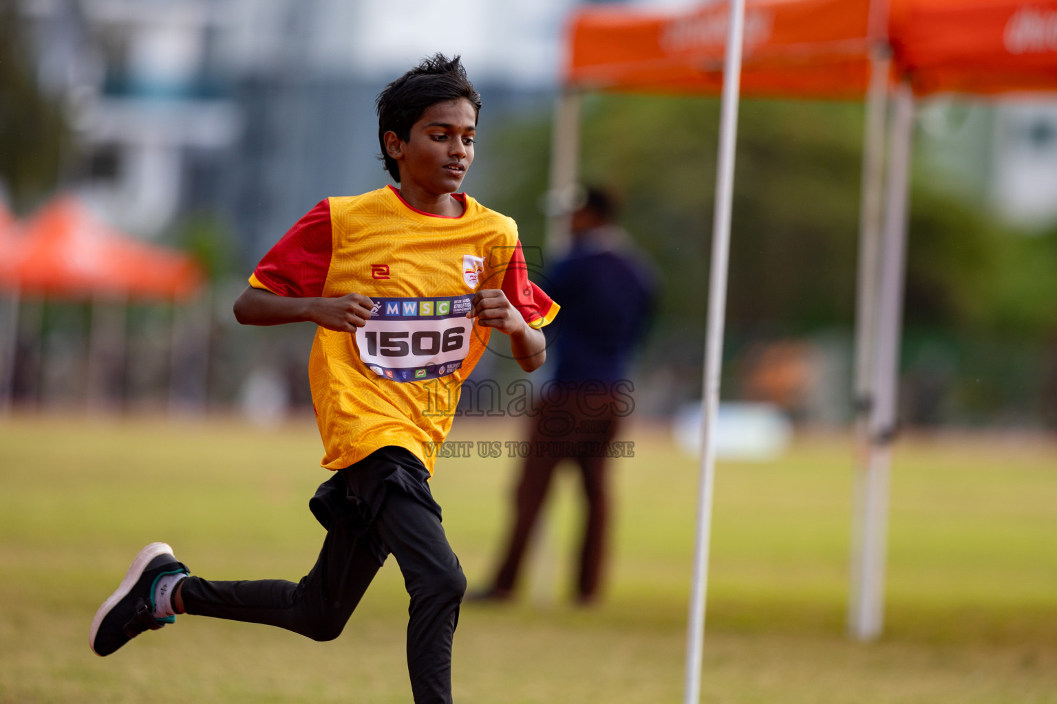 Day 3 of MWSC Interschool Athletics Championships 2024 held in Hulhumale Running Track, Hulhumale, Maldives on Monday, 11th November 2024. 
Photos by: Hassan Simah / Images.mv