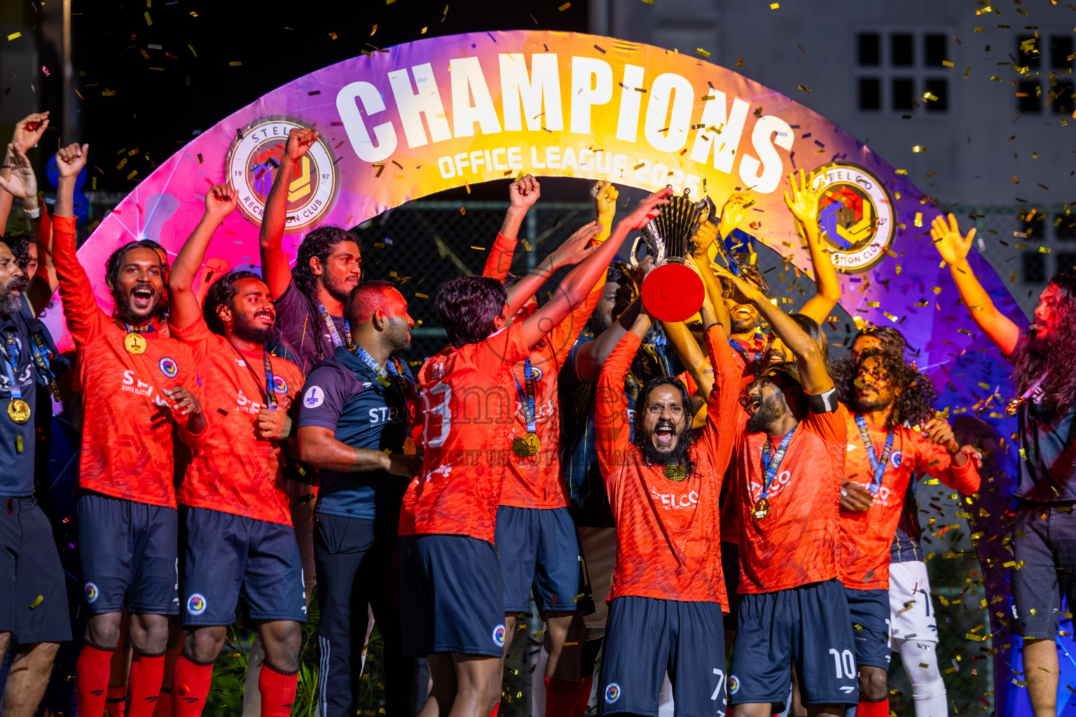 Police Club vs STELCO RC in the Final of Office League 2025 was held on Friday, 9th May 2025 in Hulhumale', Maldives. Photos: Ismail Thoriq / images.mv
