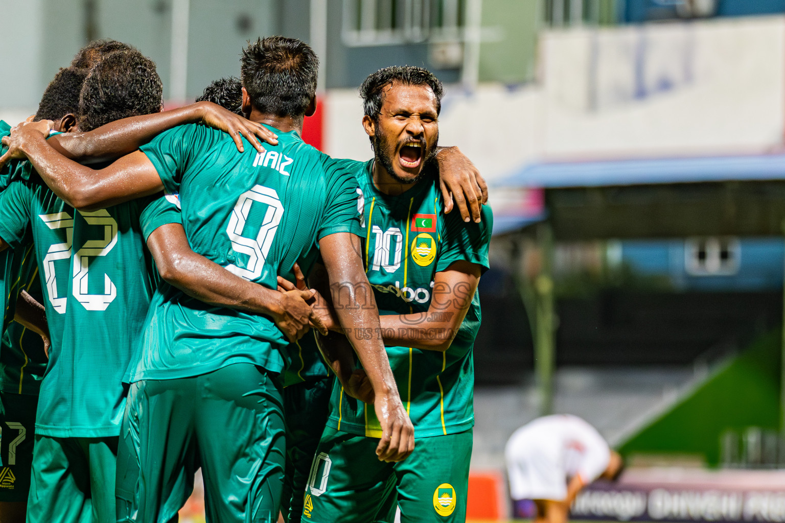 Maziya Sports And Recreation vs Buru Sports Club in Dhivehi Premier League 2025/26 held in National Football Stadium, Male', Maldives on Tuesday, 30th September 2025. Photos: Areef Adam / Images.mv