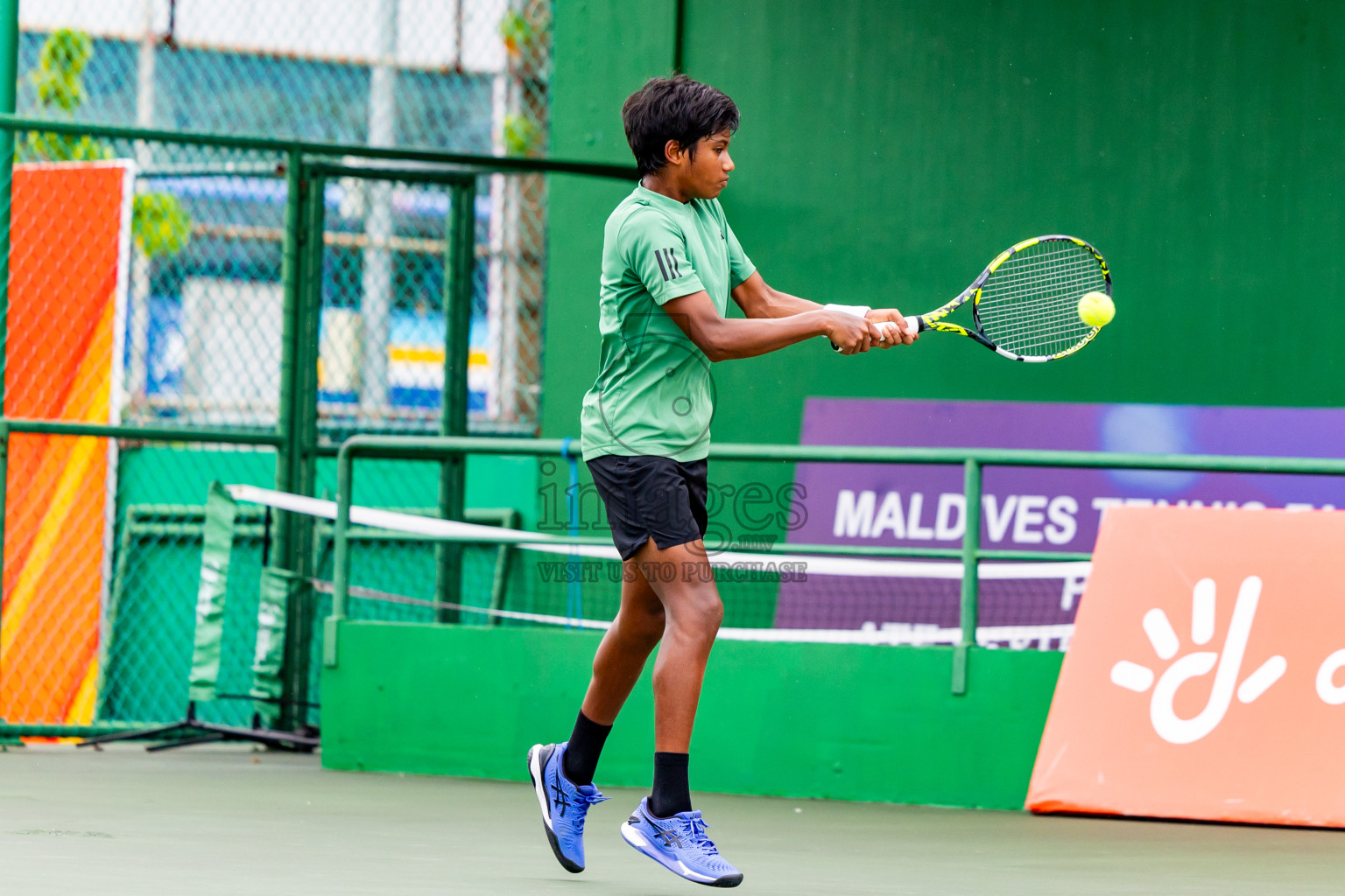 Day 6 of ATF Maldives Junior Open Tennis was held in Male' Tennis Court, Male', Maldives on Tuesday, 17th December 2024. Photos: Nausham Waheed/ images.mv