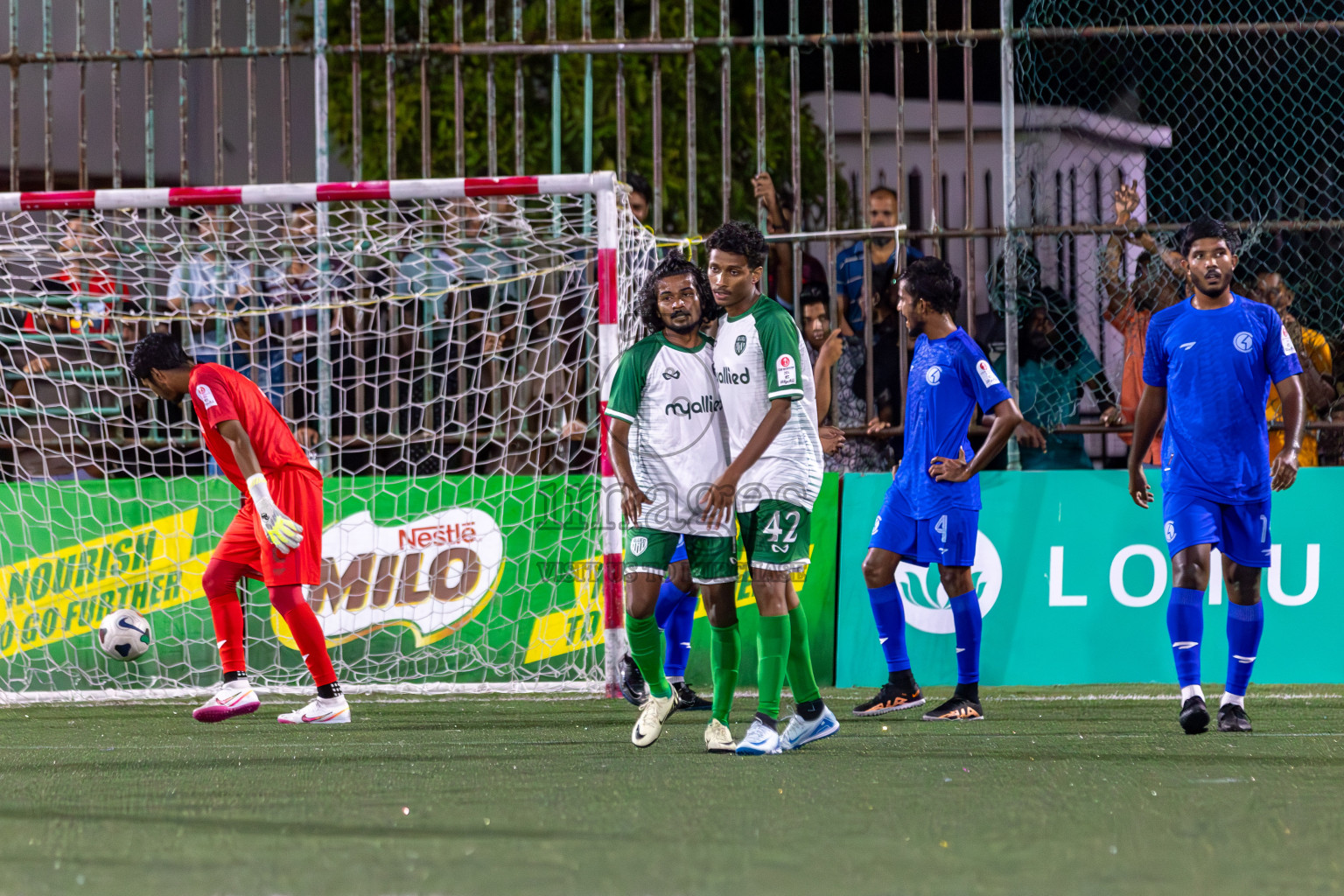 Team Allied vs Club HDC in Club Maldives Cup 2024 held in Rehendi Futsal Ground, Hulhumale', Maldives on Friday, 27th September 2024. 
Photos: Hassan Simah / images.mv