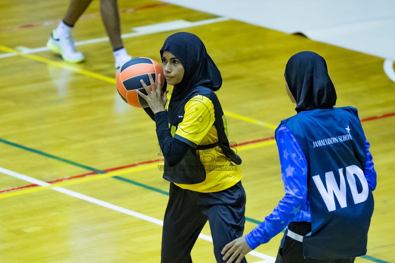 Day 12 of 25th Inter-School Netball Tournament was held in Social Center at Male', Maldives on Thursday, 22nd August 2024.