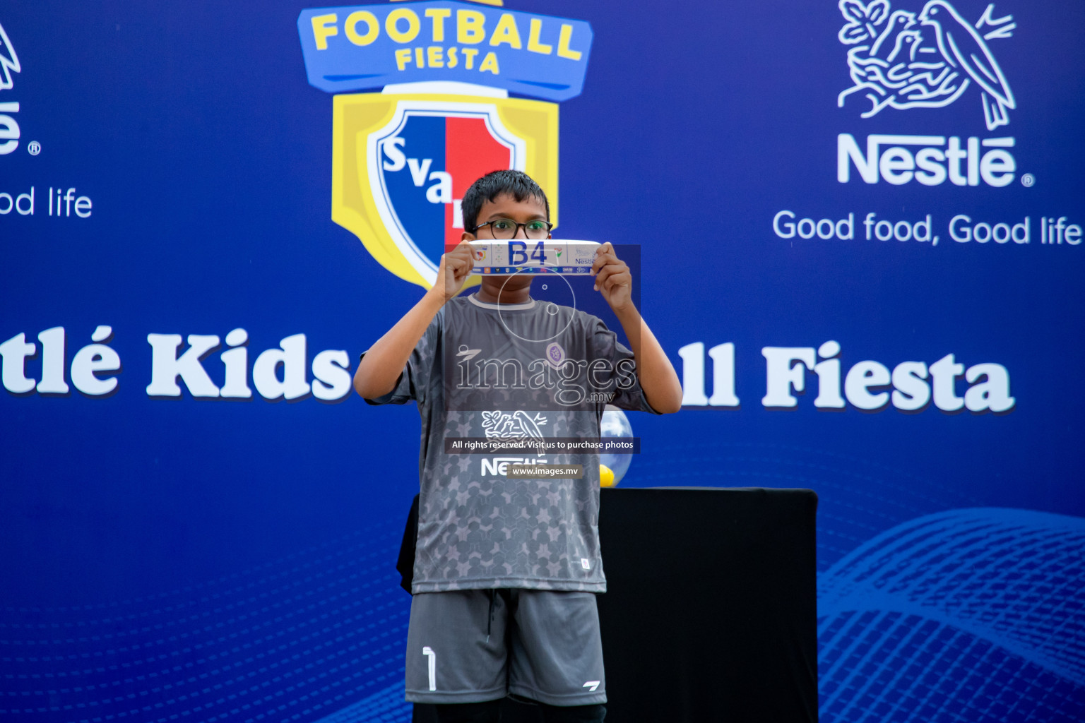 Draw Ceremony of Nestle' Kids Football Fiesta 2023 held in Artificial Beach, Male', Maldives on Saturday, 7th October 2023