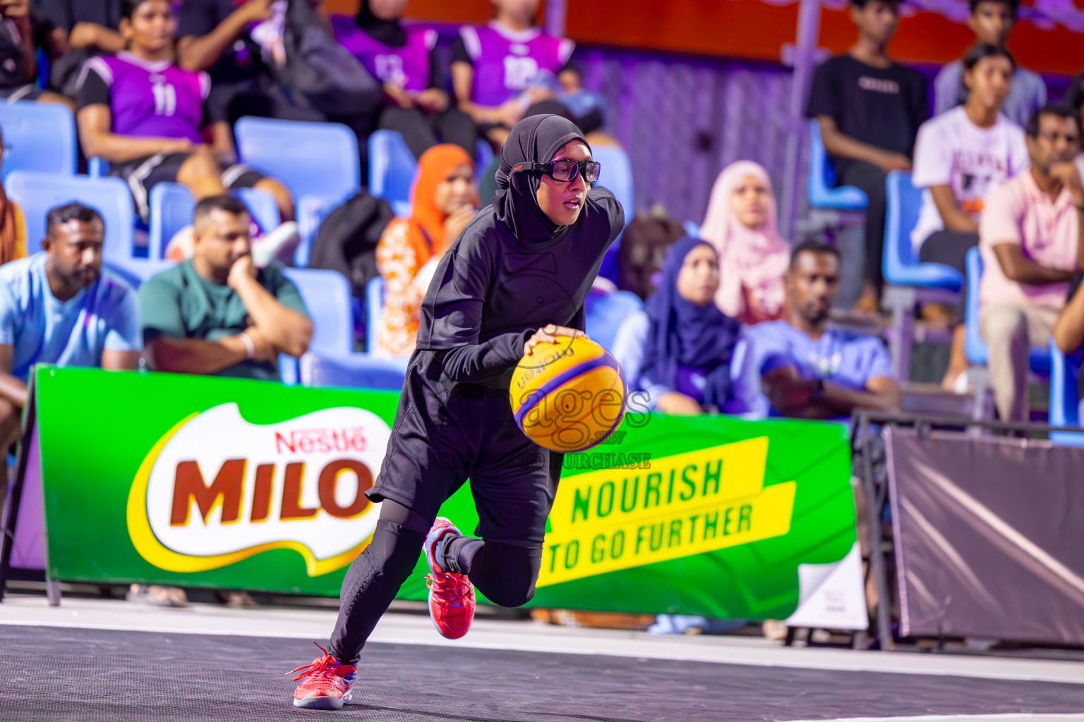 Final Day of MILO Ramadan 3x3 Challenge 2024 was held in Ekuveni Outdoor Basketball Court at Male', Maldives on Tuesday, 19th March 2024.
Photos: Ismail Thoriq / images.mv