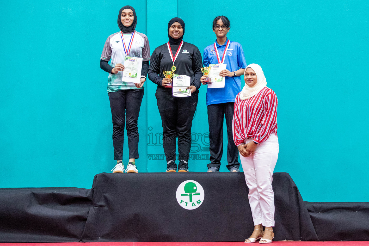 Senior Finals and Awarding ceremony of Interschool Table Tennis Tournament 2024 was held in Male' TT Hall, Male', Maldives on Saturday, 10th August 2024.
Photos: Ismail Thoriq / images.mv