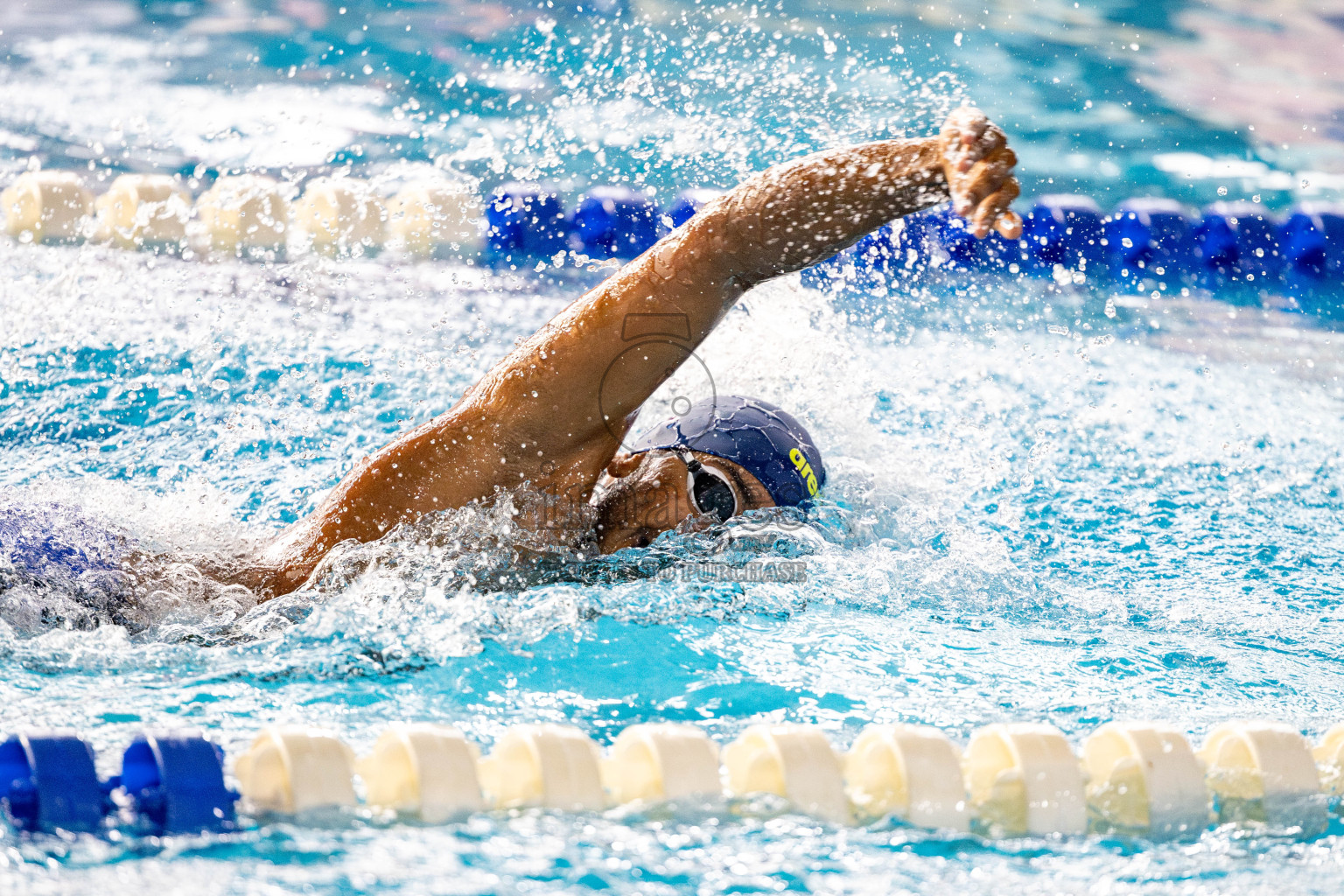 Day 6 of National Swimming Competition 2024 held in Hulhumale', Maldives on Wednesday, 18th December 2024. 
Photos: Hassan Simah / images.mv