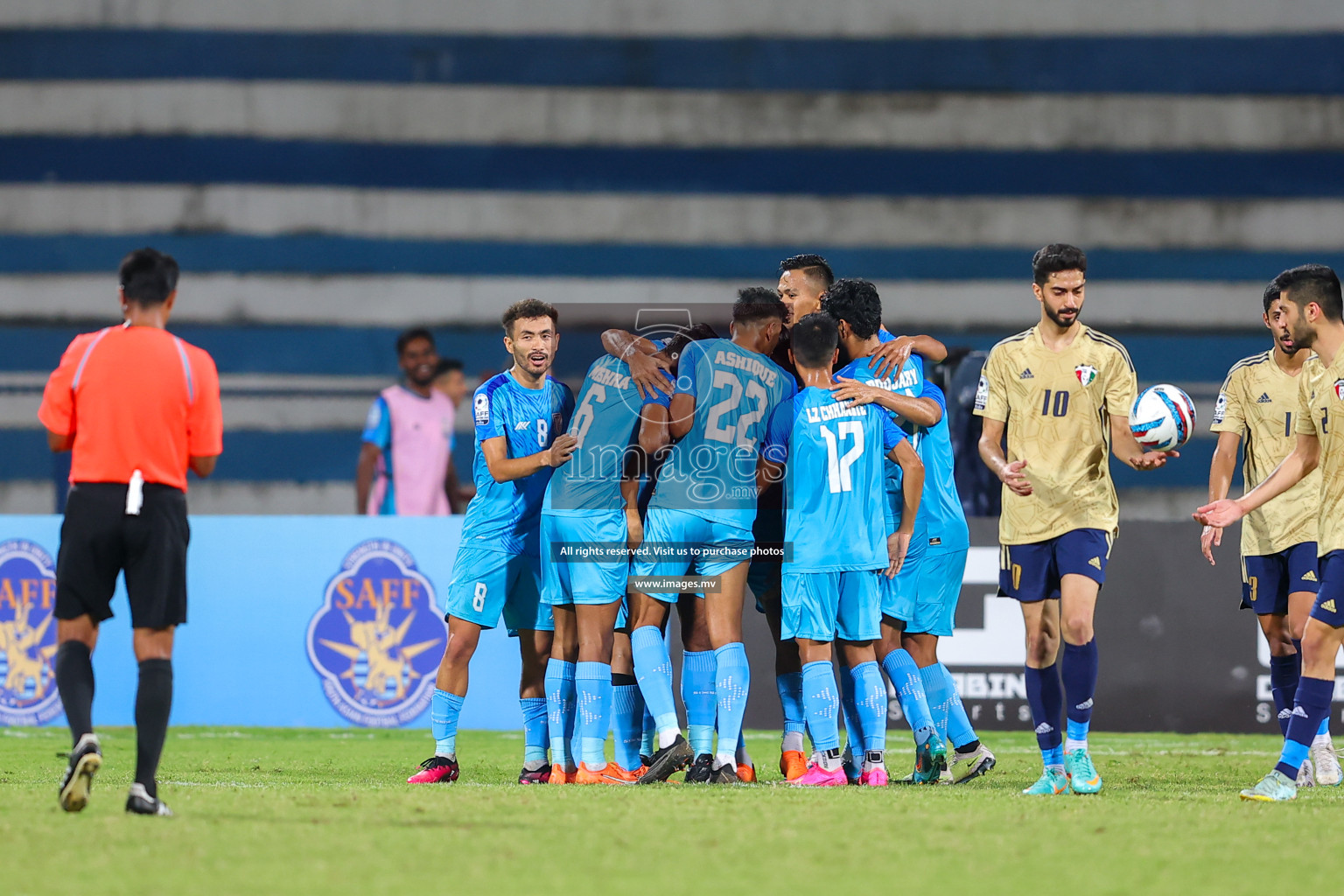 India vs Kuwait in SAFF Championship 2023 held in Sree Kanteerava Stadium, Bengaluru, India, on Tuesday, 27th June 2023. Photos: Nausham Waheed, Hassan Simah / images.mv