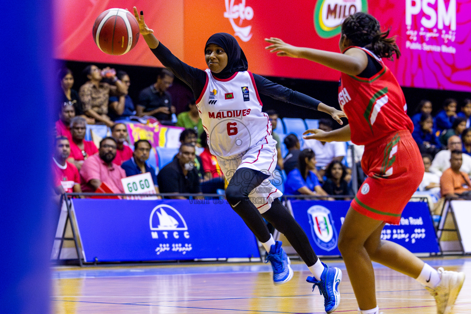 Maldives vs Bangladesh in Day 1 of Under 16 Woman's Asian Cup SABA Qualifiers 2025 was held in Social Center, Male', Maldives on 12th June 2025. Photos: Nausham Waheed / images.mv