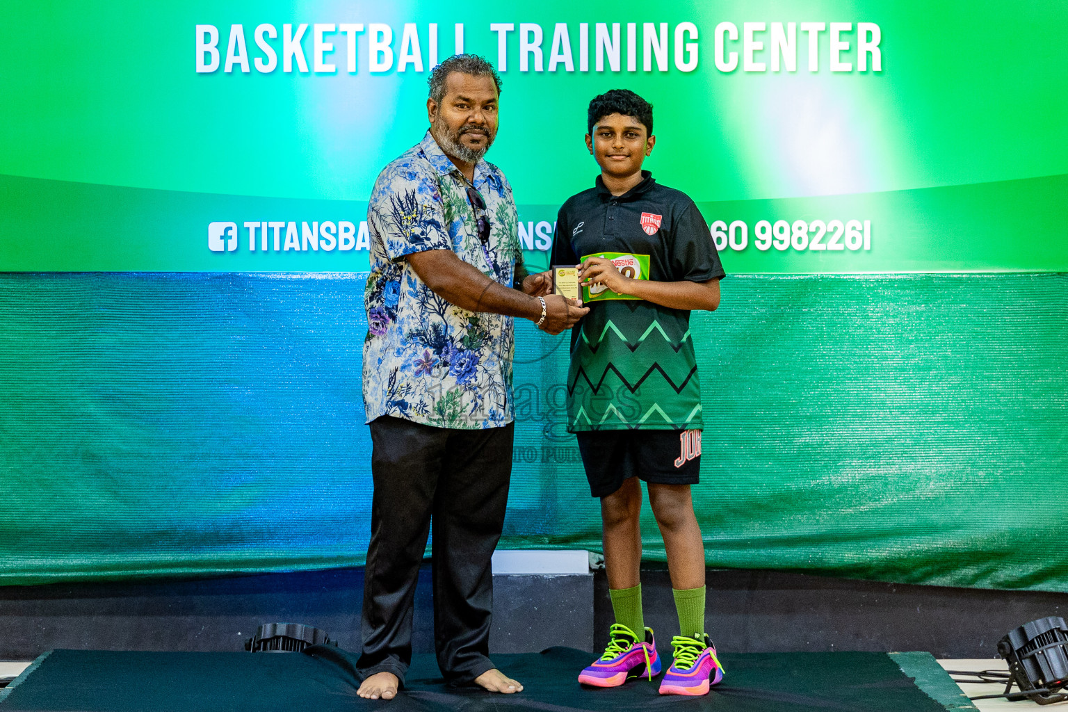 Day 3 of Milo 5 x 5 Junior Challenge 2025 - Basketball tournament held in Basketball Training Center, Male', Maldives on Saturday, 11th October 2025. Photos by: Nausham Waheed, Areef Adam / Images.mv