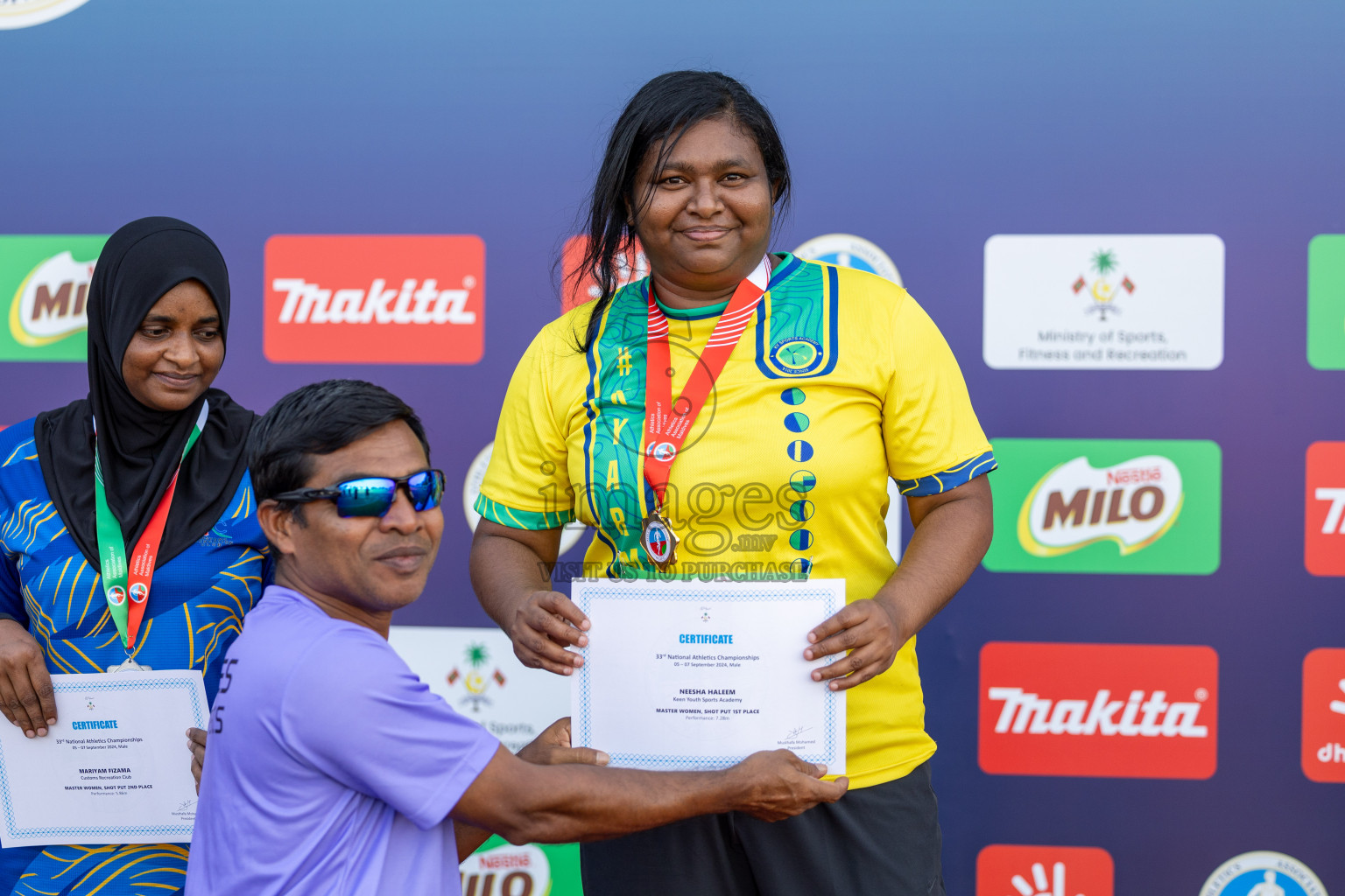 Day 3 of 33rd National Athletics Championship was held in Ekuveni Track at Male', Maldives on Saturday, 7th September 2024.
Photos: Suaadh Abdul Sattar / images.mv