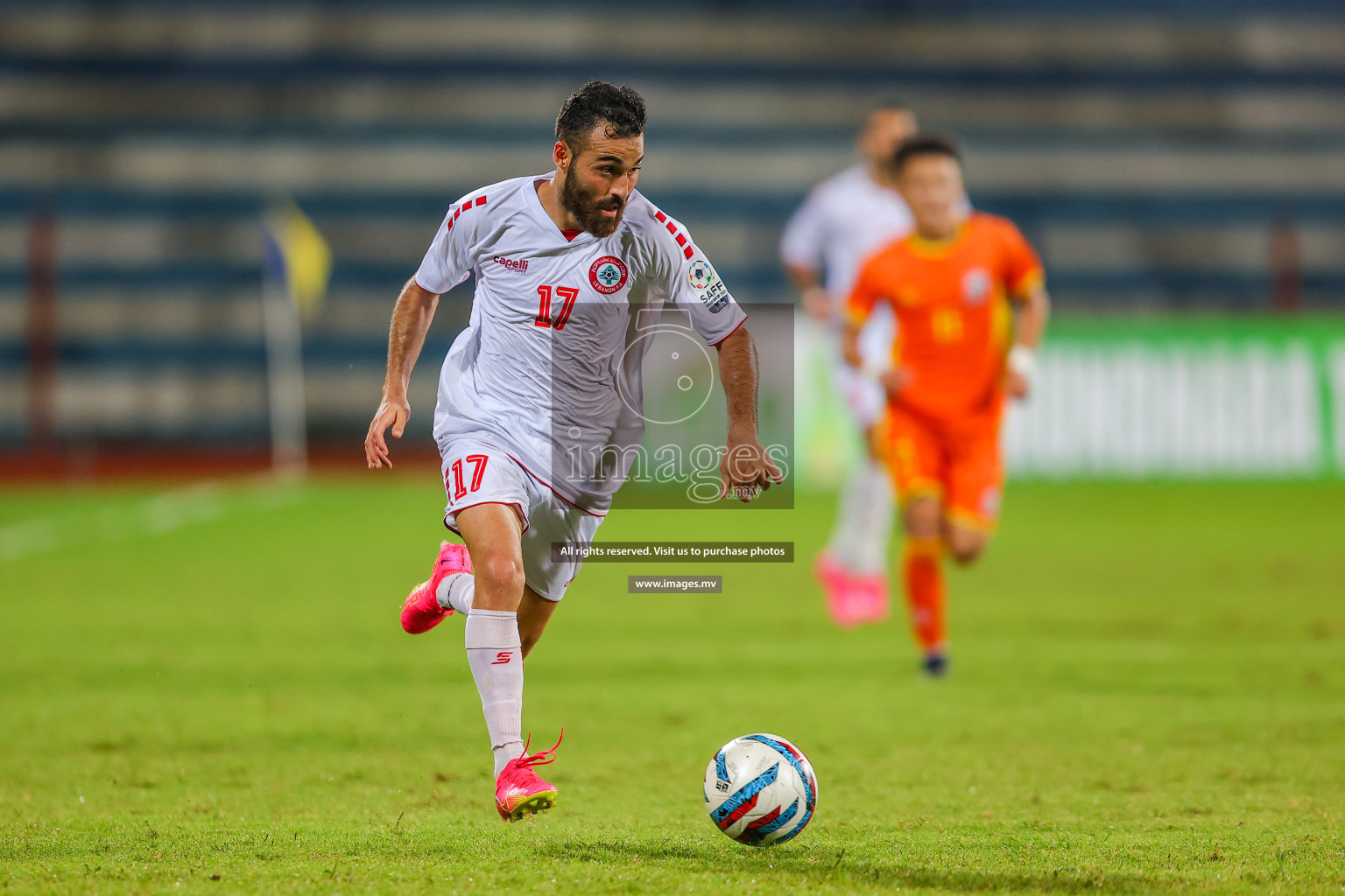 Bhutan vs Lebanon in SAFF Championship 2023 held in Sree Kanteerava Stadium, Bengaluru, India, on Sunday, 25th June 2023. Photos: Nausham Waheed, Hassan Simah / images.mv