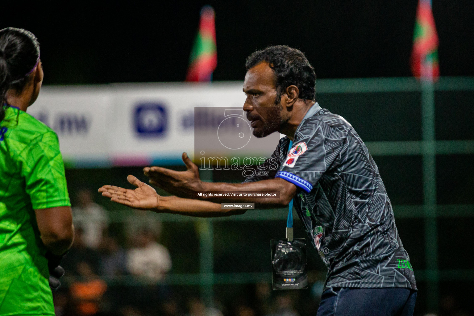 MPL vs Police Club in the Semi Finals of 18/30 Women's Futsal Fiesta 2021 held in Hulhumale, Maldives on 14th December 2021. Photos: Shuu Abdul Sattar / images.mv