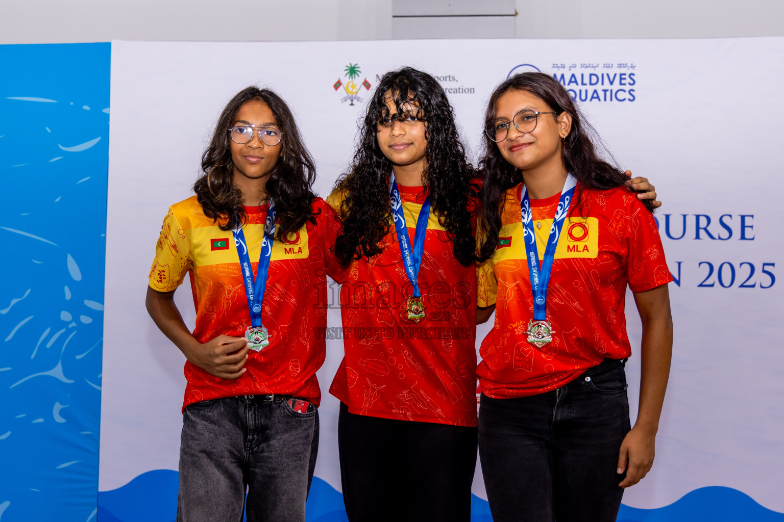 Closing Ceremony of 1st National Short Course Swimming Competition held in Hulhumale', Maldives on Thursday, 19th June 2025. Photos: Nausham Waheed / images.mv
