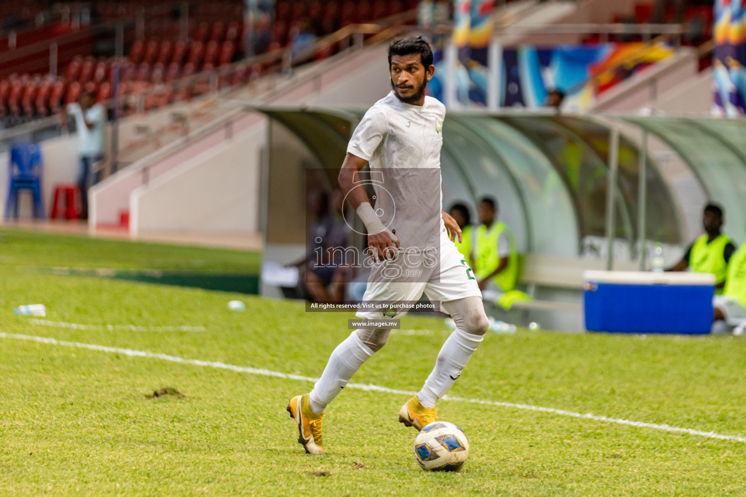 Super United Sports vs Green Streets in Ooredoo Dhivehi Premier League 2021/22 on 06 July 2022, held in National Football Stadium, Male', Maldives