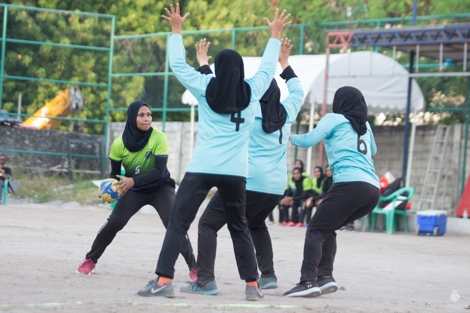 Maldives Immigration vs Ministry of Finance in Inter Office Handball Tournament 2019 - Women's 2nd Division Final, held in National Handball Grounds on 5th March 2019 (Hassan Simah /Images.mv)