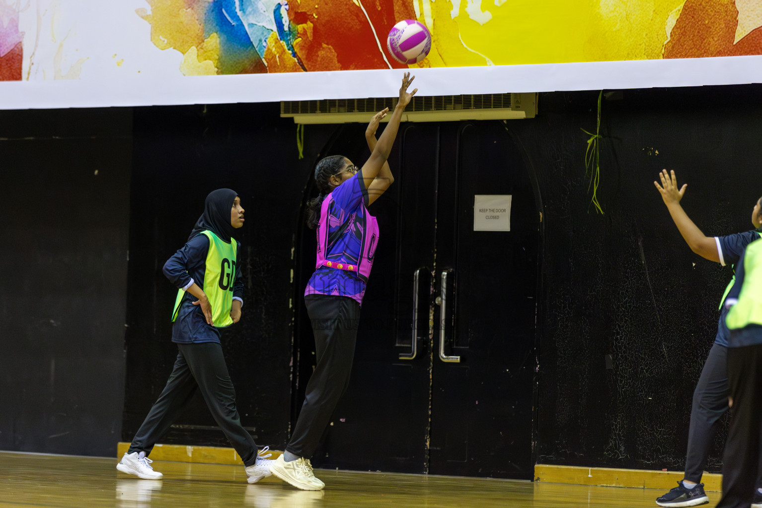 AIS  Netball academy vs N sports Academy in Day 3 of 3rd Netball Junior Championship, held at Social Center on Wednesday 22nd January 2025 . Photos: Shuu Abdul Sattar / images.mv
