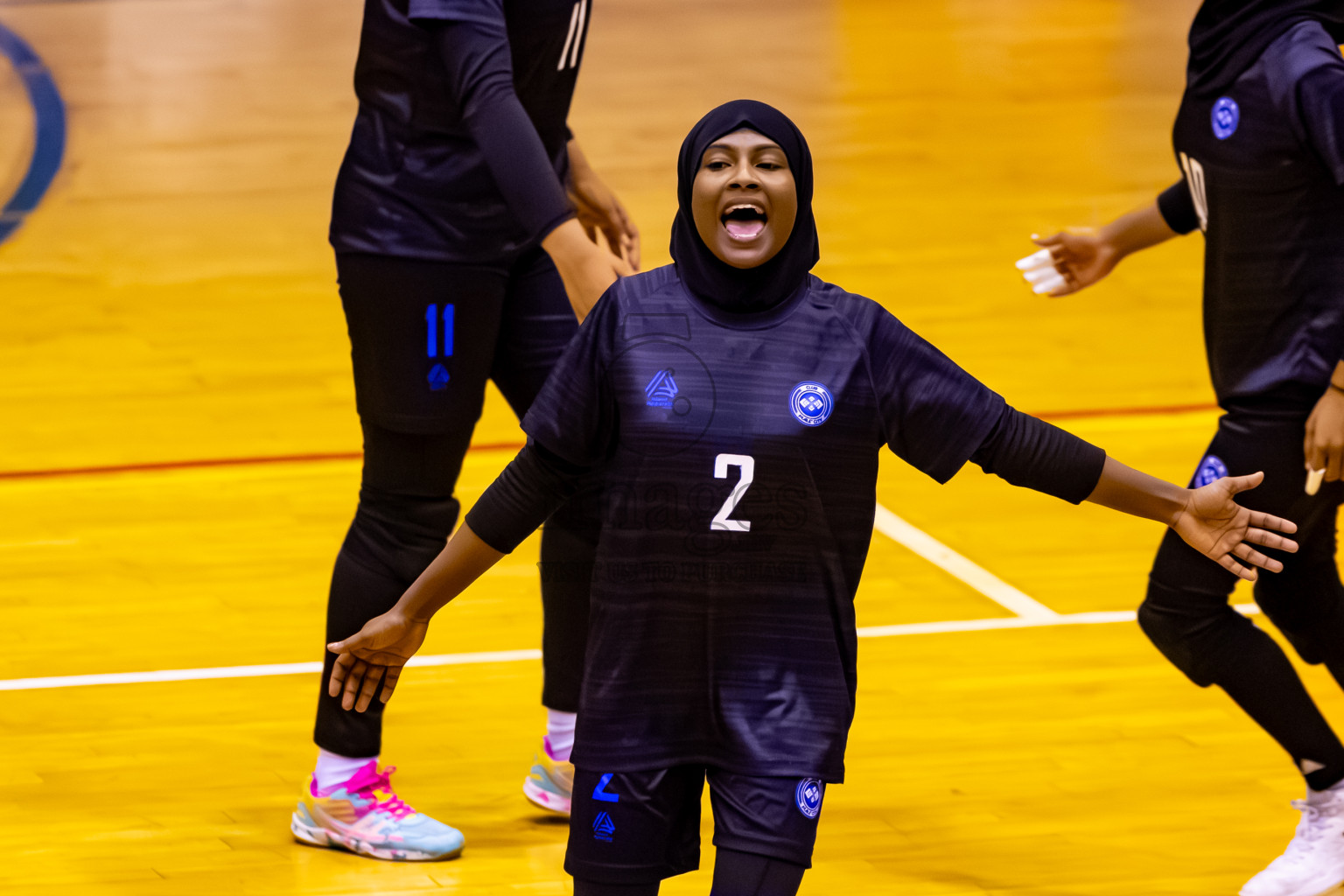 Male' City Team 1 vs Male' City Team 3 in the Finals of MILO Raajje Volley Junior Championship 2025 (U19 Girls) was held in Social Center Indoor Hall, Maldives on Sunday, 28th September 2025. Photos: Nausham Waheed / images.mv