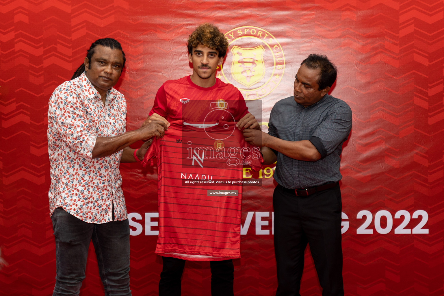 Victory Sports Club Jersey Unveiling 2022 on 14th July 2022, held in Jamaaludheen School Hall, Male', Maldives  Photos: Hassan Simah / Images.mv