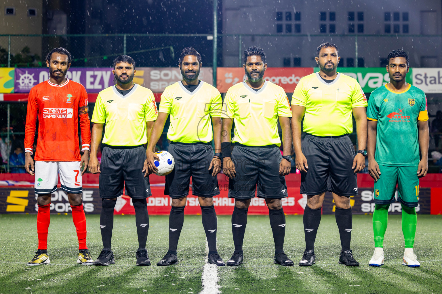 ADh Dhangethi vs ADh Mandhoo on Day 20 of Golden Futsal Challenge 2025 was held on Thursday, 23rd January 2025, in Hulhumale', Maldives. Photos: Nausham Waheed / images.mv