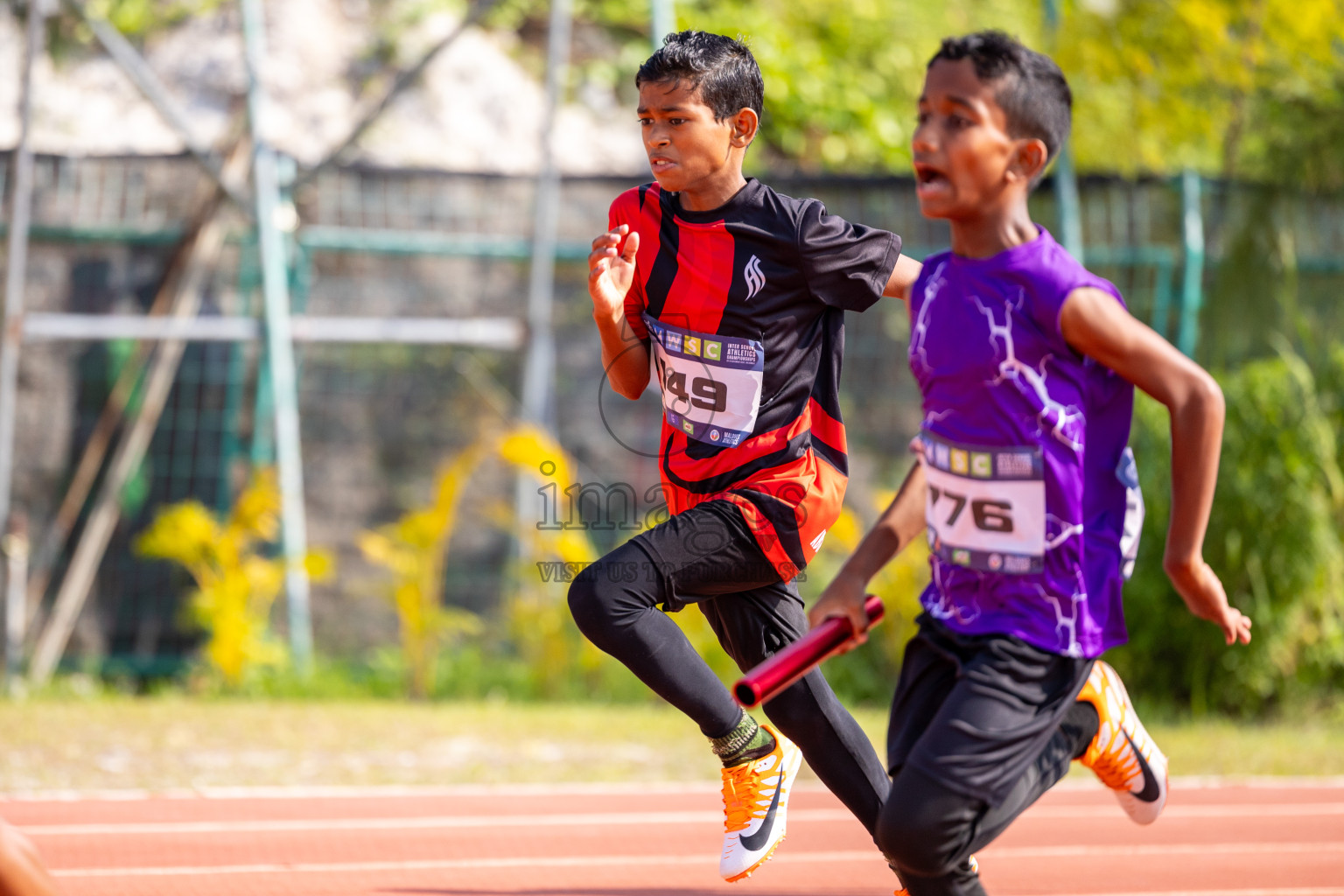 Day 6 of MWSC Interschool Athletics Championships 2024 held in Hulhumale Running Track, Hulhumale, Maldives on Thursday, 14th November 2024. Photos by: Ismail Thoriq / Images.mv