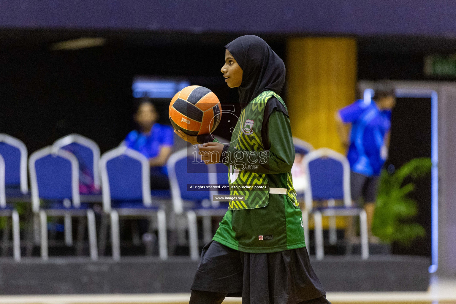 Day7 of 24th Interschool Netball Tournament 2023 was held in Social Center, Male', Maldives on 2nd November 2023. Photos: Nausham Waheed / images.mv