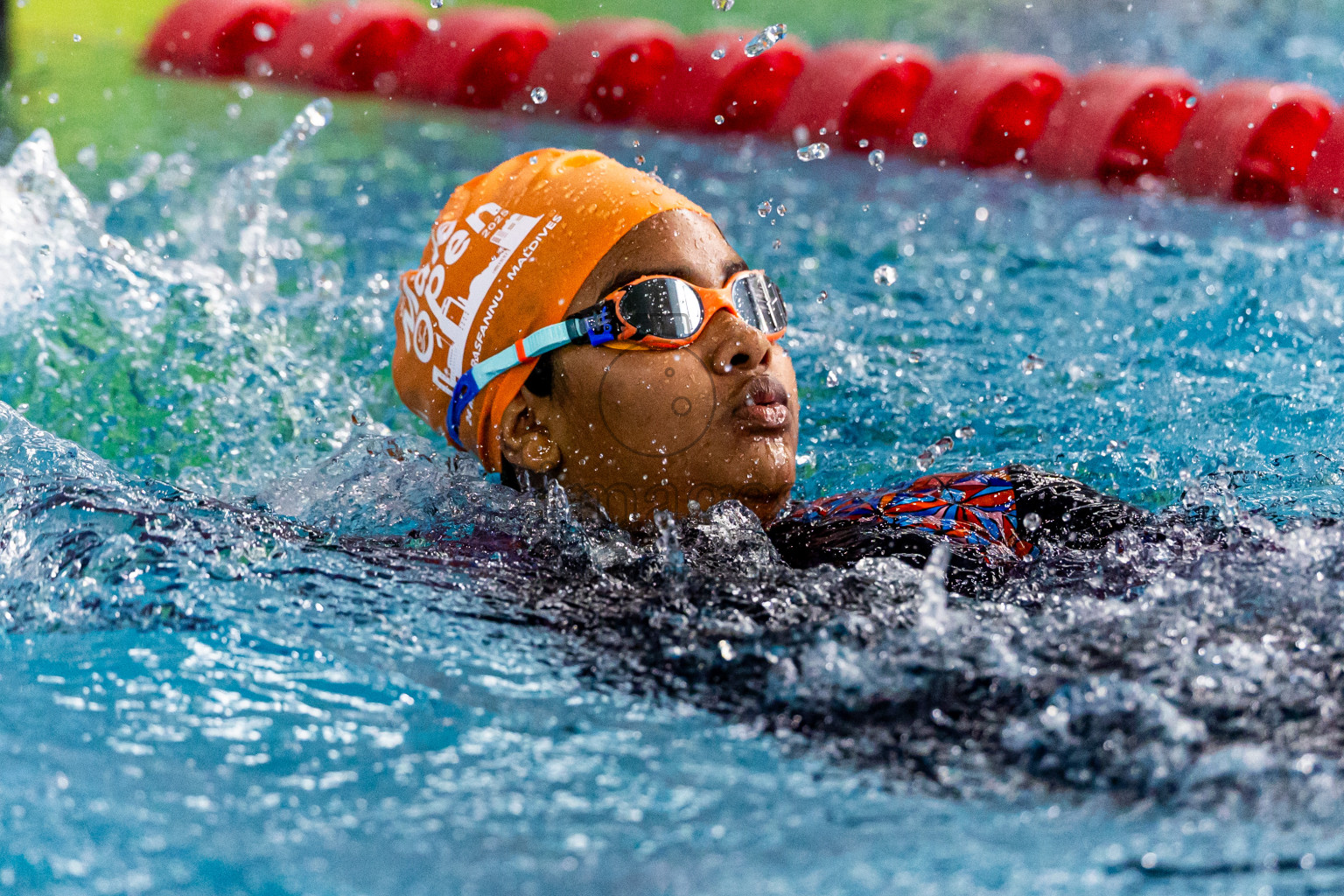 Day 5 of 1st National Short Course Swimming Competition held in Hulhumale', Maldives on Wednesday, 18th June 2025. Photos: Nausham Waheed / images.mv