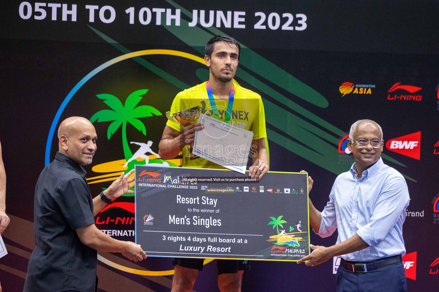 Finals of Li-Ning Maldives International Challenge 2023, was is held in Ekuveni Indoor Court, Male', Maldives on Saturday, 10th June 2023. Photos: Ismail Thoriq / images.mv