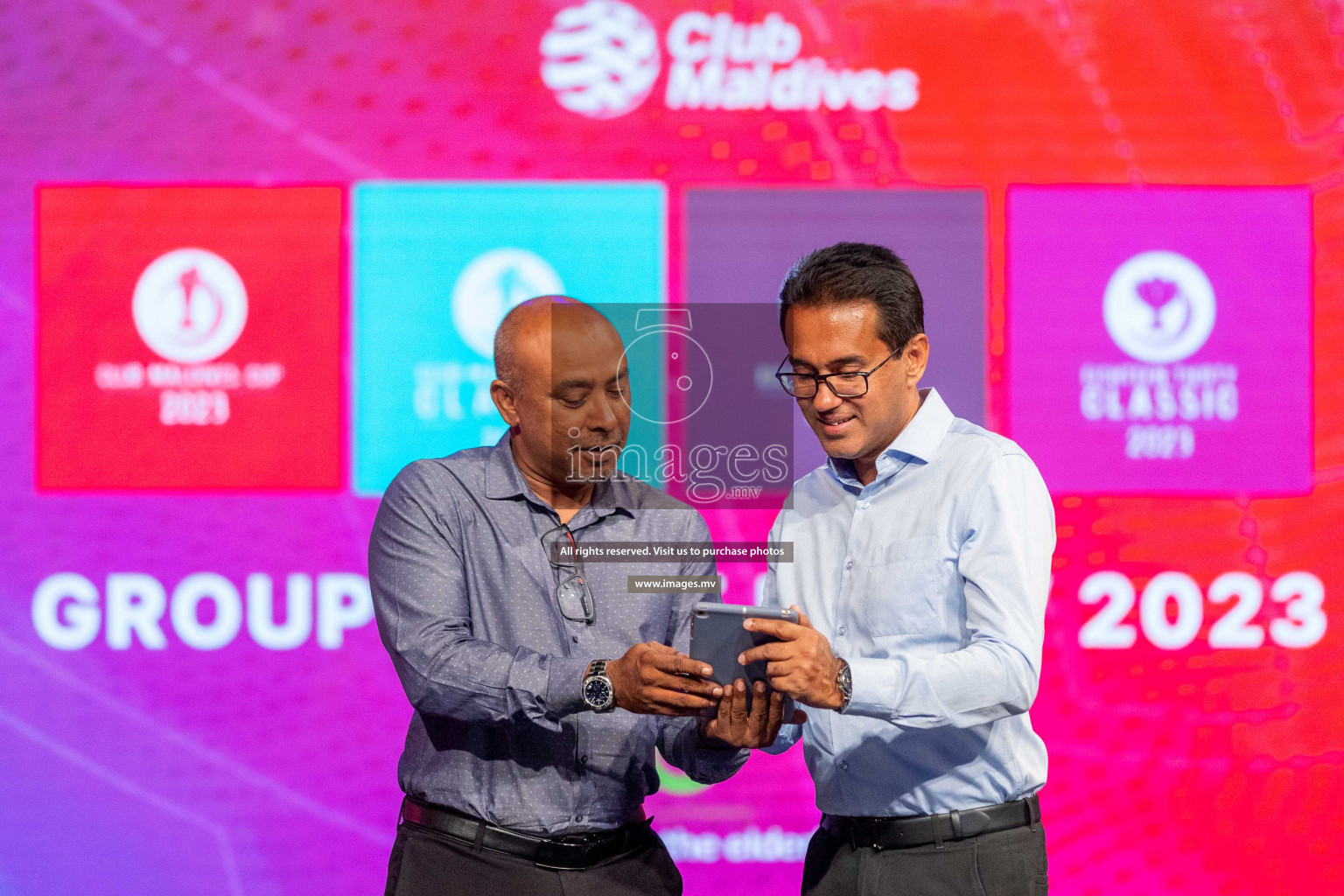 Draw ceremony of Club Maldives 2023 was held on Thursday, 6th July 2023 at PSM Studio in Male', Maldives.  Photos: Ismail Thoriq / images.mv