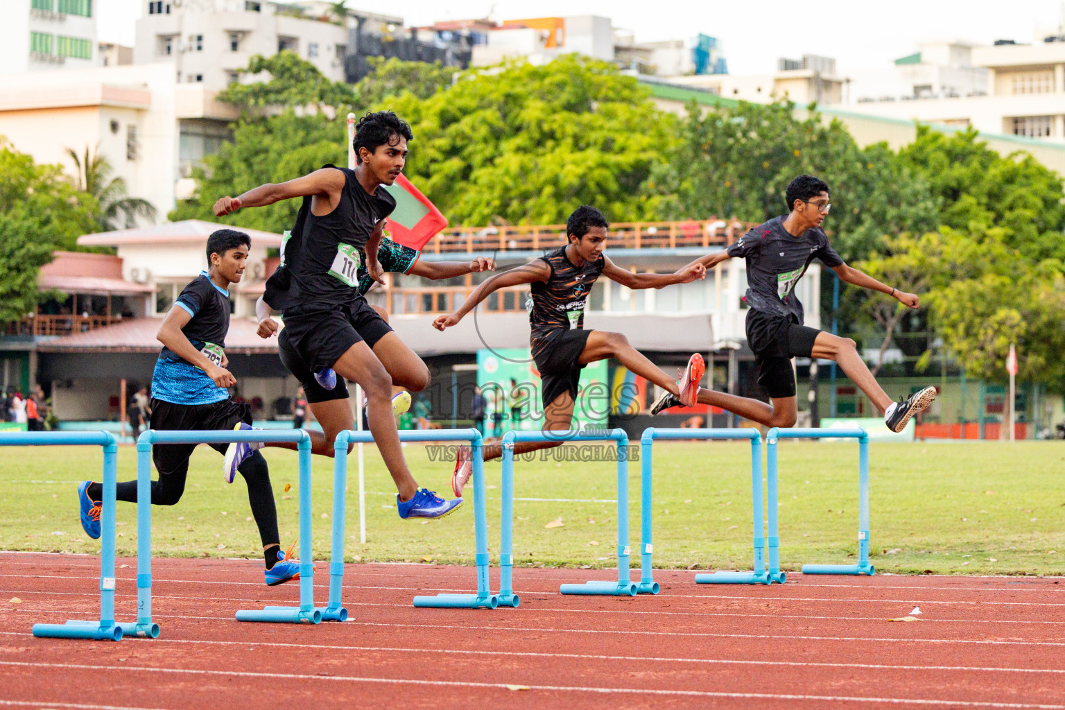 Day 2 of 12th Milo Association Championships was held in Ekuveni Track at Male', Maldives on Friday, 25th April 2025. Photos: Hassan Simah / images.mv