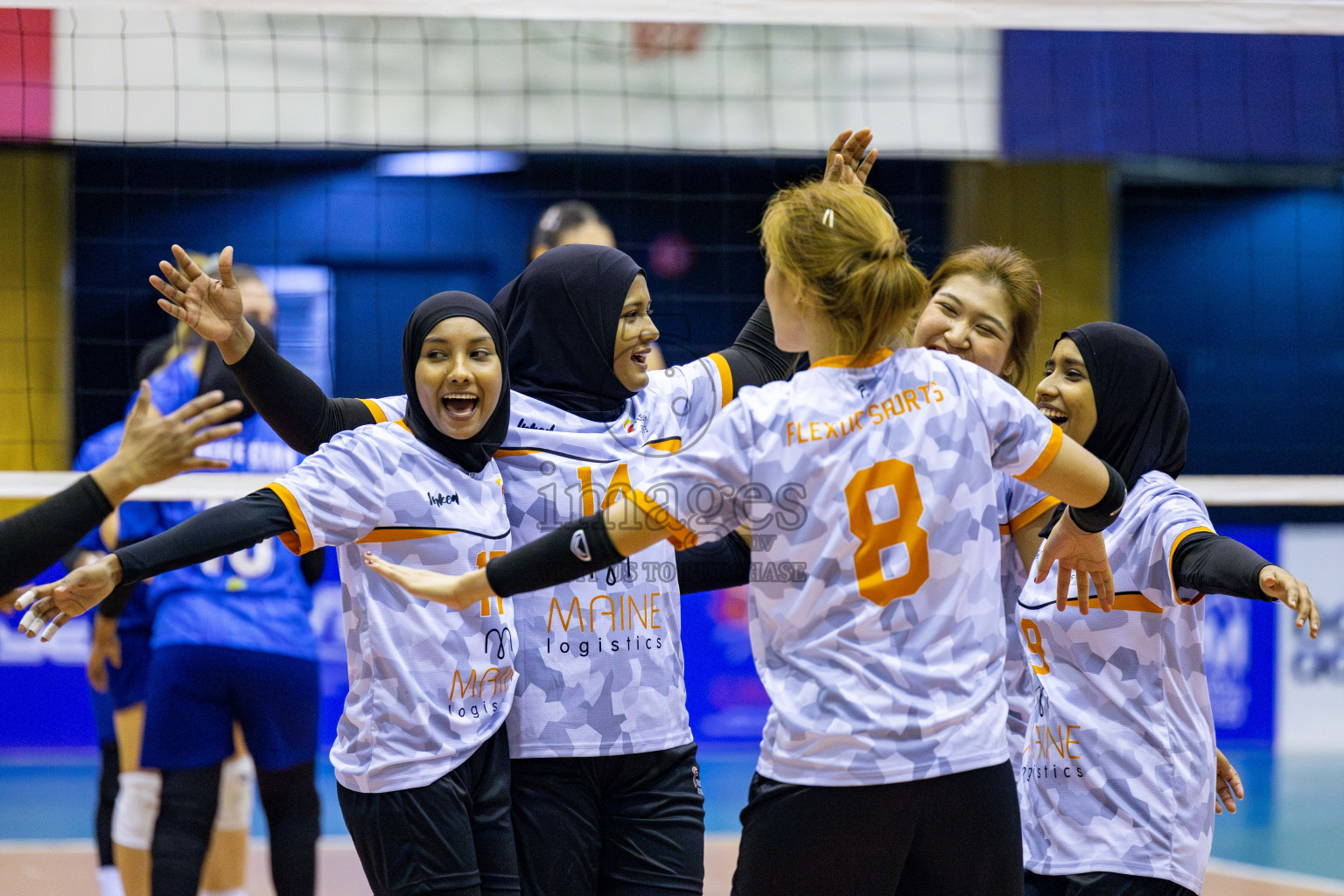 Police Club vs Flexor Sports Club in Day 1 of National Volleyball League 2025 - Women's Division held in Male', Maldives on Saturday, 19th April 2025 at Social Center Indoor Hall Photos 
By: Hassan Simah / images.mv