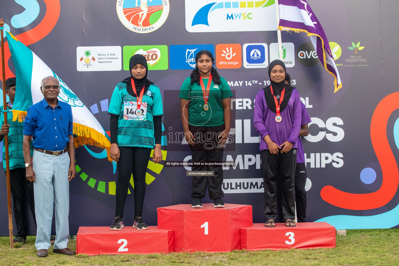 Day three of Inter School Athletics Championship 2023 was held at Hulhumale' Running Track at Hulhumale', Maldives on Tuesday, 16th May 2023. Photos: Nausham Waheed / images.mv