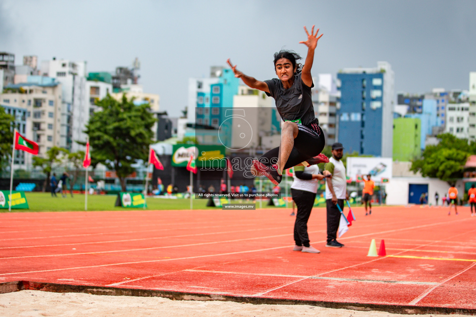 Day 2 of National Athletics Championship 2023 was held in Ekuveni Track at Male', Maldives on Friday, 24th November 2023. Photos: Hassan Simah / images.mv