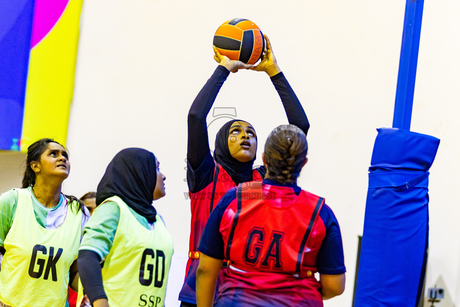 Club Matrix vs Club Green Streets in Final of 21st National Netball Tournament was held in Social Canter at Male', Maldives on Wednesday, 22nd May 2024. Photos: Nausham Waheed / images.mv